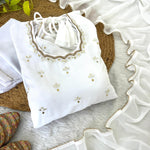 Faux Georgette Hand Mirror Embroidery Work Gown
