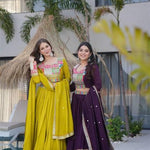 Coding Embroidery Siqunce Work with zip In Choli