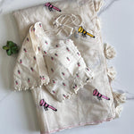 Pure Chanderi Cotton Fabric With Butterfly Work Saree