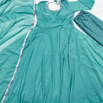 Sky Blue Color Heavy Faux Georgette Embroidery Work Anarkali