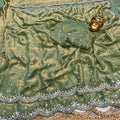 Space Silk With Original Beeds Work Saree