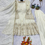 Beautifull Chinon Fabric With Embroidery Work Top