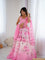 Pink Color Organza Silk With Digital Printed Work Lehenga