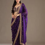 Frendy Satin Silk With Jari Dori Work Saree