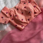 Pink Color Soft Cotton Beautifull Hand Dying Saree