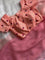Pink Color Soft Cotton Beautifull Hand Dying Saree