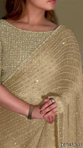 Beautifull Georgette Sequience Embroidery Work Saree