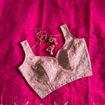 Rani Pink Color Premium Chanderi With Embroidery Work Saree