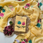 Premium Crunchy Crush Hand Work Saree