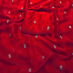 Fendy Sattin Dual Shaded With Zari Work Saree