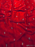 Fendy Sattin Dual Shaded With Zari Work Saree