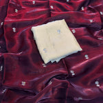 Fendy Sattin Dual Shaded With Zari Work Saree