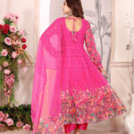 Beautifull Tebby Frora Printed With Lace Work Anarkali