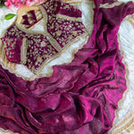 Pure Soft Fendy Silk With Hand Jharkhand Work Saree