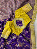 Pure Banarasi Silk With Weaving Flower Design Saree