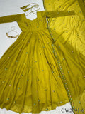 New Wear Zipsy Silk With Thread Shining Work Gown