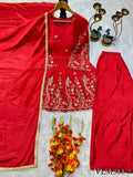 Beautifull Chinon Fabric With Embroidery Work Top