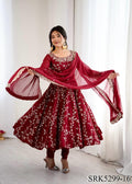 New Wear Faux Georgette Embroidery Work Anarkali