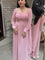 Pink Color Pure Fox Georgette Embroidery Work Gown