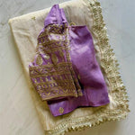 Tissue Silk With Embroidery Sequience Work Saree