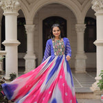 Navratri Special Fox Georgette Gamthi Work Gown