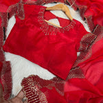 Space Silk Woth Rich Daimond Work Saree