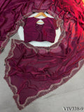 Space Silk Woth Rich Daimond Work Saree