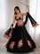 Black Color Heavy Reyon Fabric With Gamthi Work Lehenga Choli