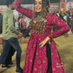 Rani Pink Color Reyon fabric With Sequience Work Top