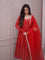 Red Color Heavy Blooming Georgette Embroidery Work Anarkali
