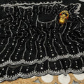 Space Silk With Original Beeds Work Saree