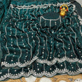 Space Silk With Original Beeds Work Saree