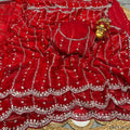 Space Silk With Original Beeds Work Saree