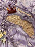 Pure Chiffon Frendy Silk With Plain Work Saree