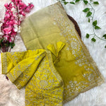 Elegent Teby Silk With Pedding Print Work saree