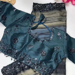 Pure Soft Georgette Pending Weaving Work Saree