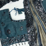 Pure Soft Georgette Pending Weaving Work Saree