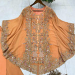 Beautifull Faux Georgette Sequience Embroidery Work Top Plazzo