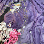 Beautifull Elegent Rich Look With Hand Khatli Work Saree