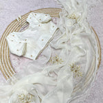 Beautifull Fandy Sattin With Cut Dana Hand Work Saree