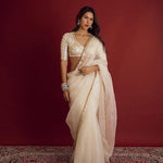 Soft Georgette Beautifull Gota Lace Work Saree