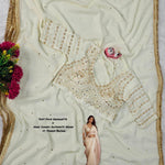 Soft Georgette Beautifull Gota Lace Work Saree