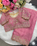 Pure Soft Fendy Silk With Embroidery Work Saree