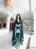 Beautiful Elegant Royal Look Embroidery Sequence & Coding Dori Work Silk Plazzo Set