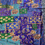 Beautiful Elegant Rich Look Japan Satin Saree With Digital Print Aari Work