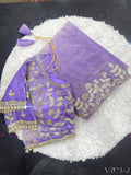 Beautifull Elegetn Rich Look With Coding Embroidery Work Saree