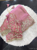 Beautifull Elegetn Rich Look With Coding Embroidery Work Saree