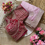 Beautifull Chiffon With Thread Embroidery Work Saree