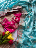 Most Viral Fandy Silk With Luxurious Shine Golden Embroidery Saree