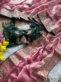 Most Viral Fandy Silk With Luxurious Shine Golden Embroidery Saree